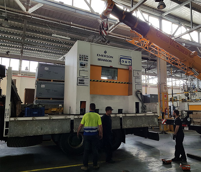 Transporte de maquinaria industrial